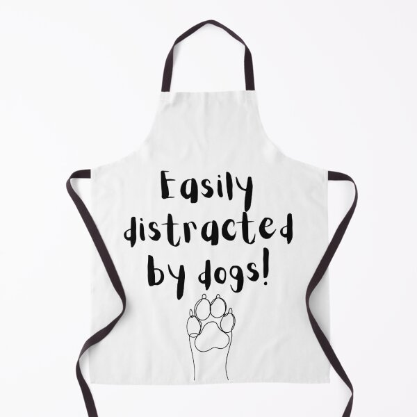 Item preview, Easily Distracted by Dogs – Fun Paw Print Design for Dog Lovers designed and sold by Fredster1966.