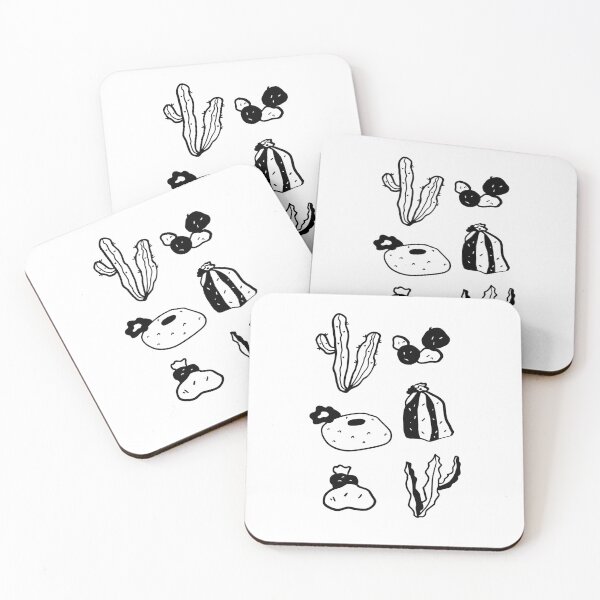 Item preview, Estética espinosa: arte con cactus en blanco y negro designed and sold by RM-Journey.