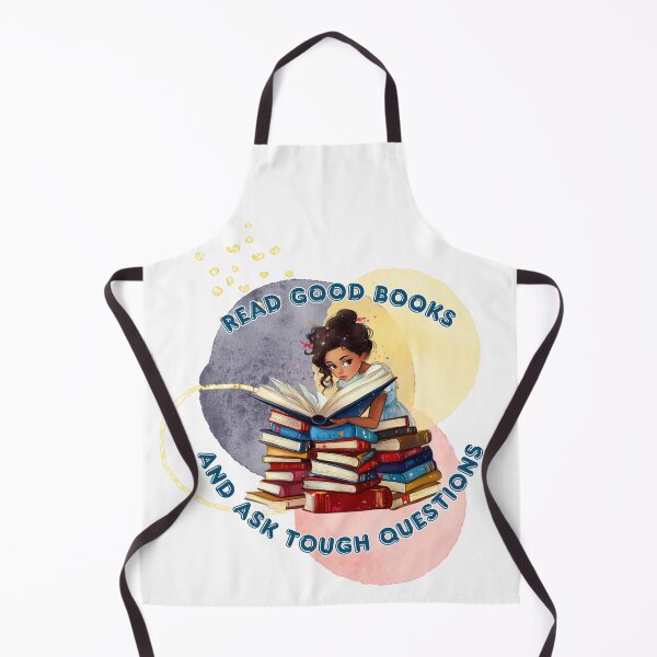 Item preview, Read Good Books and Ask Tough Questions designed and sold by MamaCDesigns.