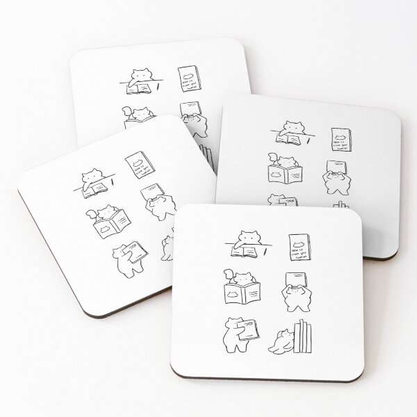 Item preview, Whiskers and Pages: Black & White Reading Cat Art designed and sold by RM-Journey.