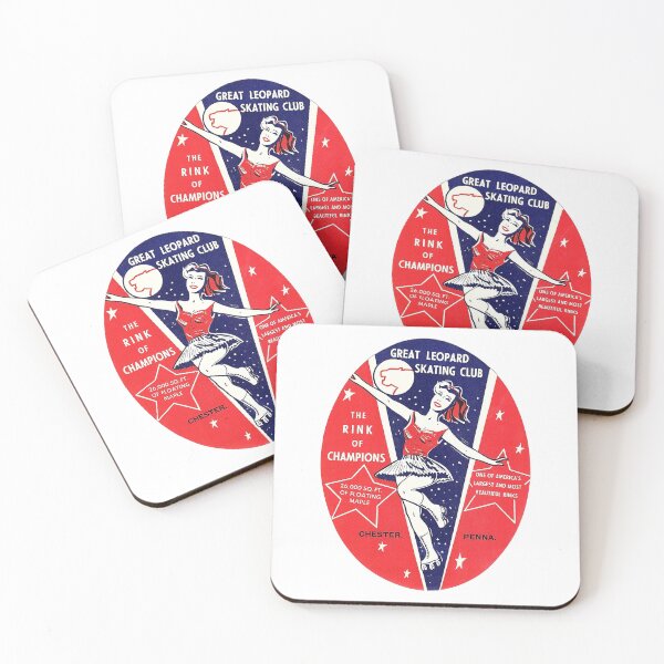 Item preview, Great Leopard Roller Skating Rink Chester Pennsylvania Roller Skating Rink Sticker Decal Label Design 2 designed and sold by tislord.