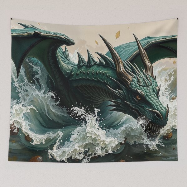 Item preview, Dragon Crash Lands in Lake designed and sold by Skye Ryan-Evans.