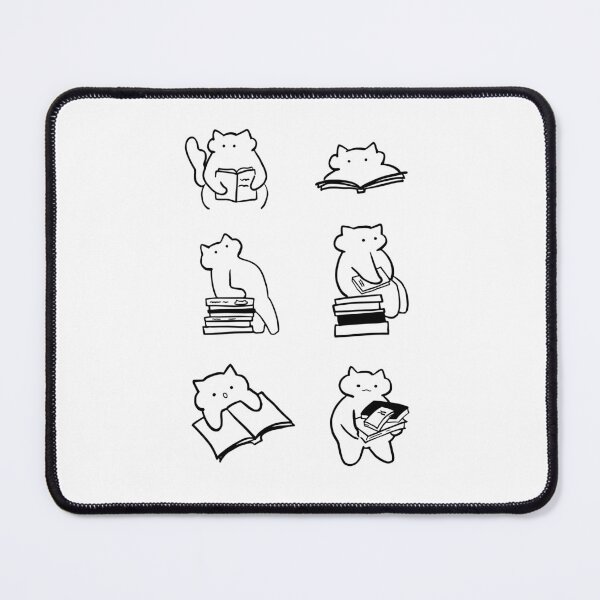 Item preview, Feline Fiction: Cute Minimalist Cat and Book Art designed and sold by RM-Journey.