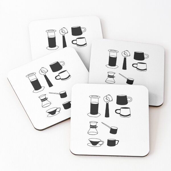 Item preview, Coffee Essentials: Black & White Minimalist Art designed and sold by RM-Journey.