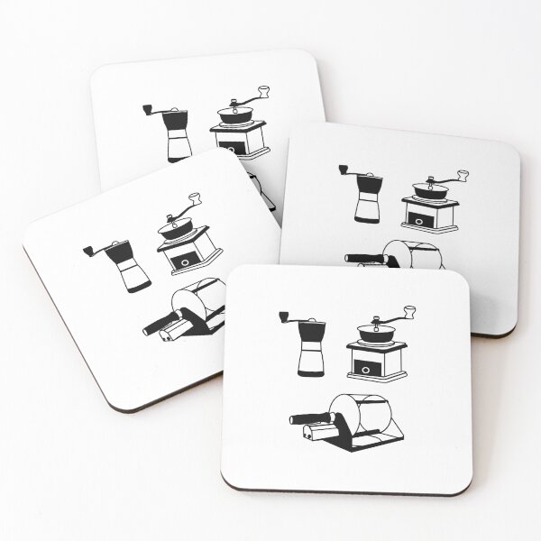 Item preview, Espresso Lovers: Black and White Coffee Set Art designed and sold by RM-Journey.