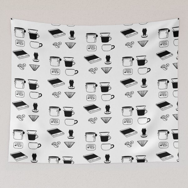 Item preview, Chic Coffee Set: Black & White Brewing Art designed and sold by RM-Journey.