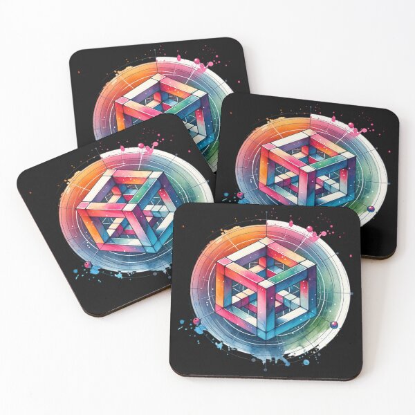 Item preview, Colorful Cube designed and sold by pikeprints.