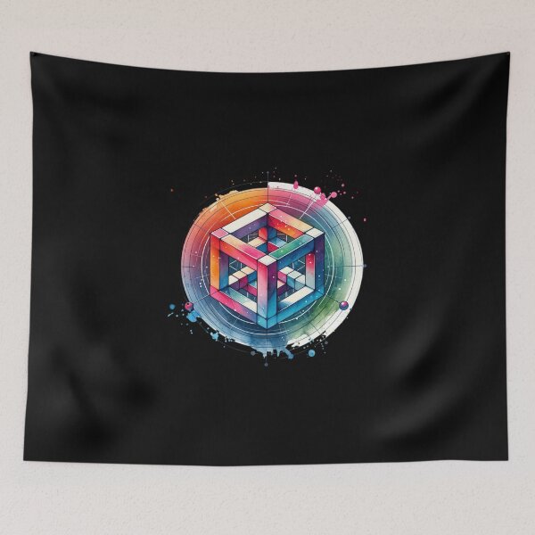 Item preview, Colorful Cube designed and sold by pikeprints.