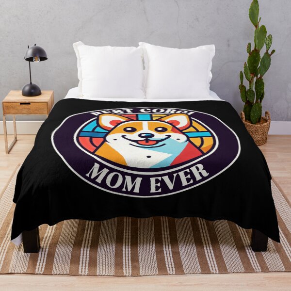 Item preview, Best Corgi Mom Ever - Cute and Colorful Corgi Design designed and sold by Victor Shadehorn.