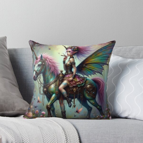 Item preview, Steampunk Unicorn and fairy designed and sold by KirstenStar.