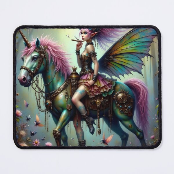 Item preview, Steampunk Unicorn and fairy designed and sold by KirstenStar.
