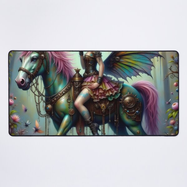 Item preview, Steampunk Unicorn and fairy designed and sold by KirstenStar.