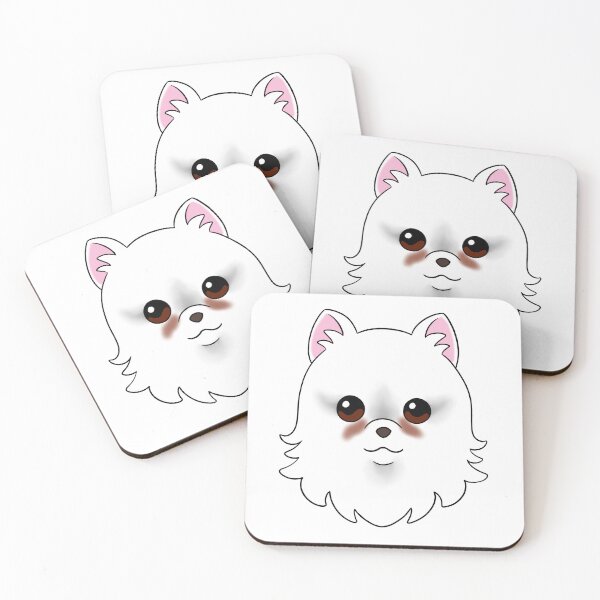 Item preview, White Pomeranian Tear Stains designed and sold by OliRoseArt.