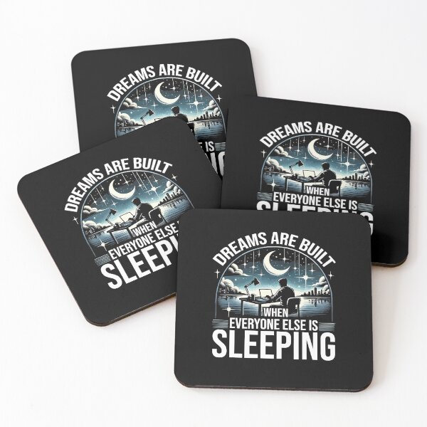 Item preview, Dreams Are Built When Everyone Is Sleeping - Success Motivational designed and sold by chantastical.