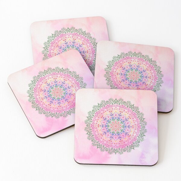 Item preview, Pink Spring Floral Mandala Design designed and sold by cosmiccircles01.