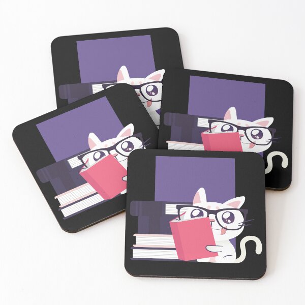 Item preview, Nerdy Cat Reading Books designed and sold by TurtleDojo.