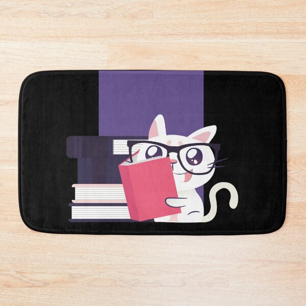 Item preview, Nerdy Cat Reading Books designed and sold by TurtleDojo.