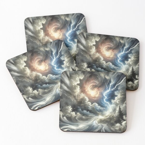 Item preview, Celestial Storm: Majestic Clash of Light and Darkness in the Sky designed and sold by Waltzia.