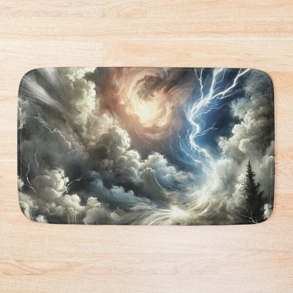 Item preview, Celestial Storm: Majestic Clash of Light and Darkness in the Sky designed and sold by Waltzia.