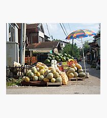 Fruit and vegetables stand Photographic Print