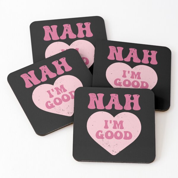 Item preview, Nah I'm Good Heart Anti Valentines Day designed and sold by RareBunny.