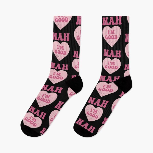 Item preview, Nah I'm Good Heart Anti Valentines Day designed and sold by RareBunny.