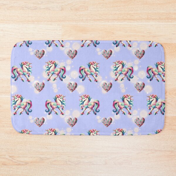 Item preview, Whimsical Patchwork Unicorn Design - Unique Fantasy-Inspired Artwork designed and sold by CritterManiaUK.