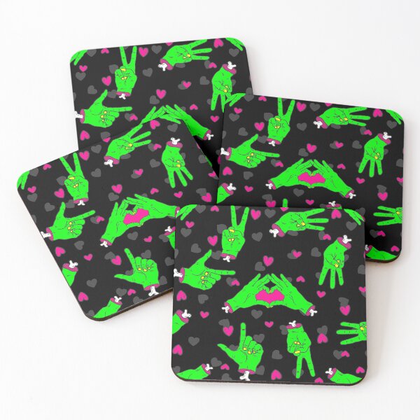 Item preview, valentine zombie love heart hands halloween  designed and sold by Gossip Rag.