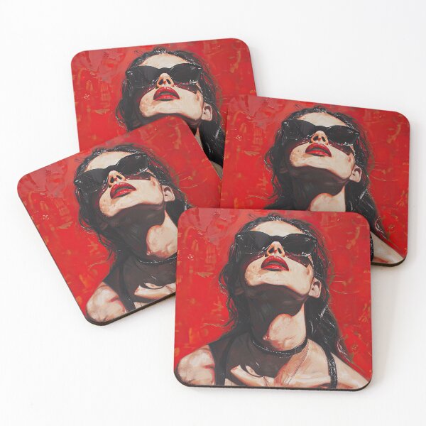 Item preview, Red lips and glasses designed and sold by krishutd.