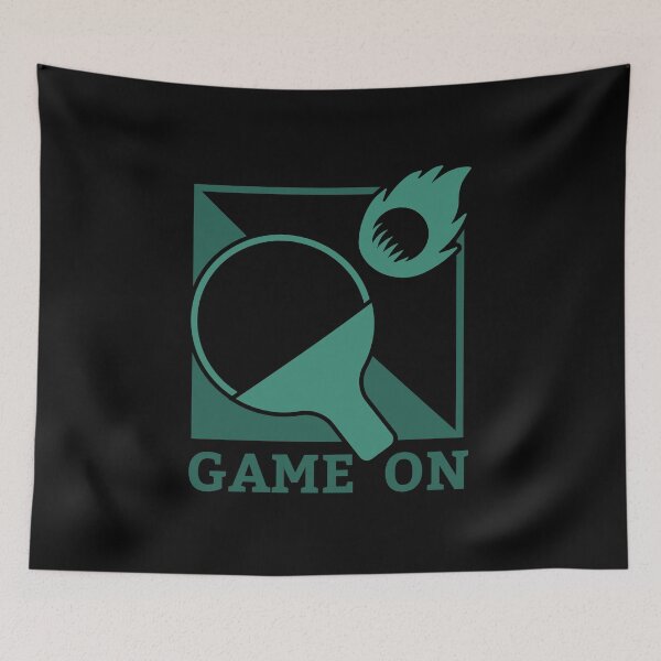 Item preview, Table Tennis Racket and Ball on Fire designed and sold by TurtleDojo.
