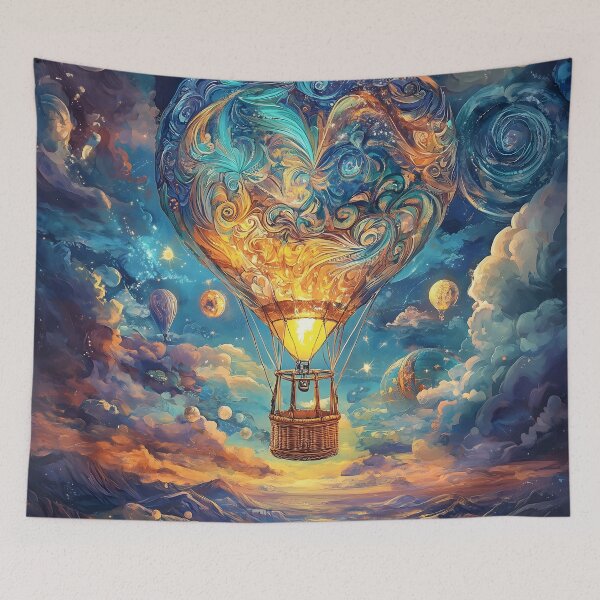 Item preview, Hot Air Balloon in a Symphony of Colors designed and sold by HarmonicDaze.