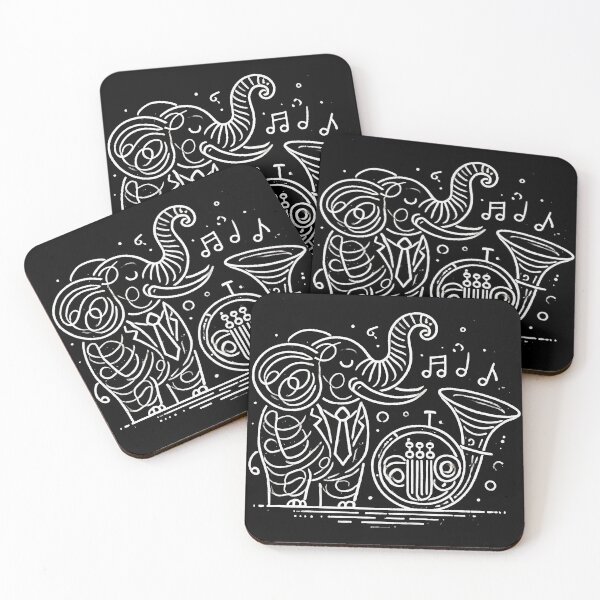Item preview, elephant playing the tuba designed and sold by WildPortrait.
