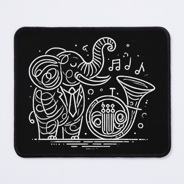 Item preview, elephant playing the tuba designed and sold by WildPortrait.