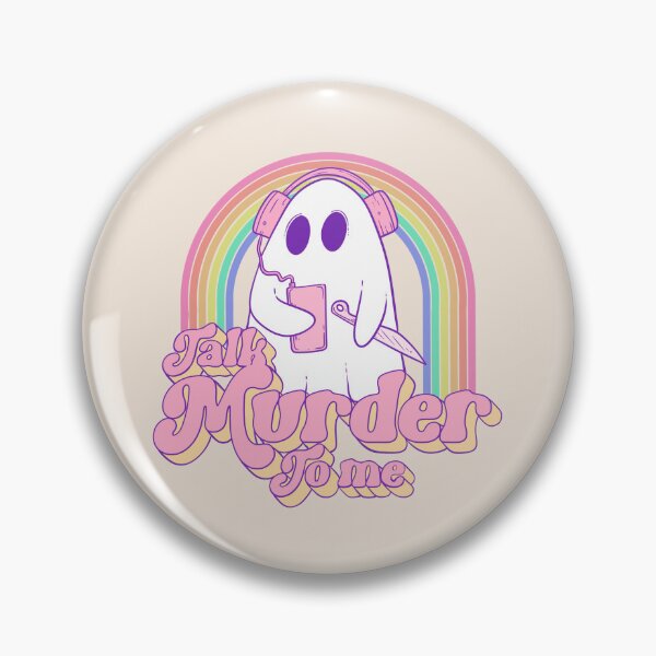 Item preview, Talk Murder to Me Ghost - True Crime Enthusiast Haunting designed and sold by Jess.a.creates.