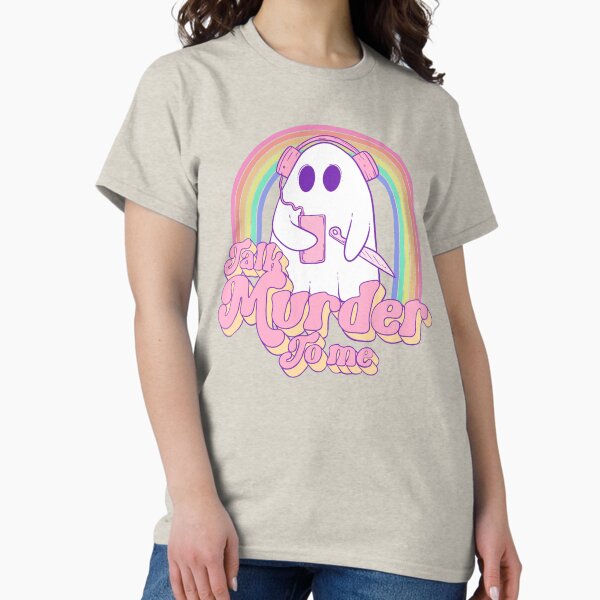 Item preview, Talk Murder to Me Ghost - True Crime Enthusiast Haunting designed and sold by Jess.a.creates.