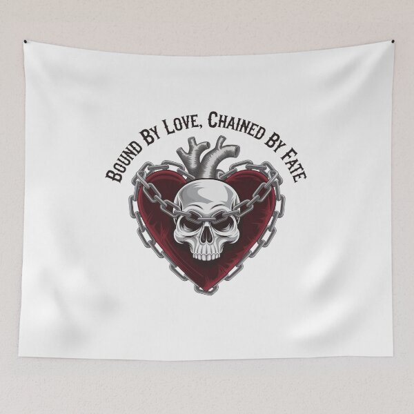 Item preview, Bound By Love, Chained By Fate - Goth Skull Design designed and sold by Peter Stawicki.
