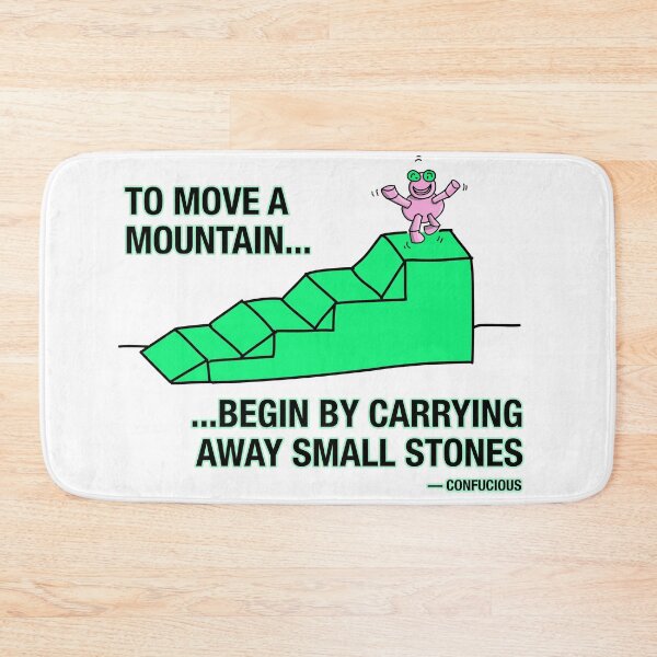 Item preview, To Move a Mountain (Steps Robot) designed and sold by GetContented.
