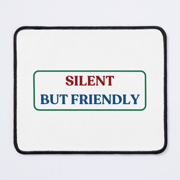 Item preview, Silent but friendly - red blue green designed and sold by YQvibe Studio.