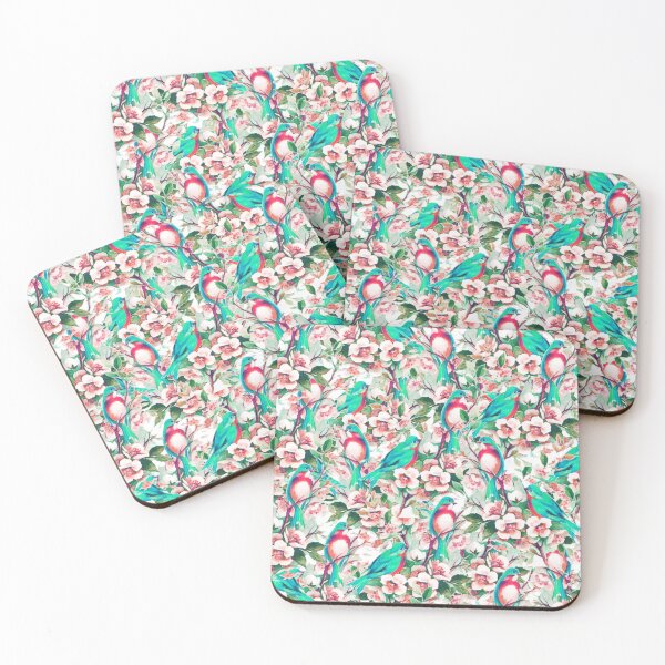 Item preview, Birds & Flowers #redbubble #decor #buyart designed and sold by 83oranges.com.