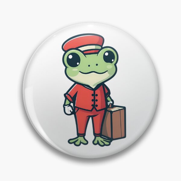Item preview, A Cute Bellhop Frog designed and sold by DWorriBHappi.
