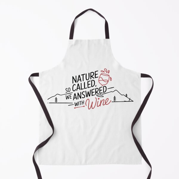 Item preview, Nature called so we answered with wine. designed and sold by TeeAbstract.
