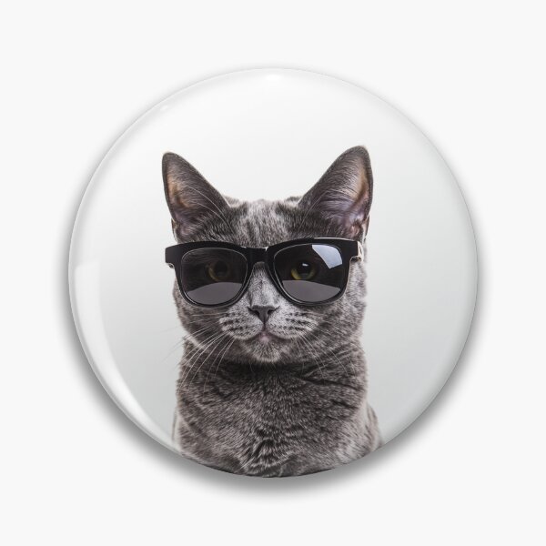 Item preview, Funny cool Chartreux Cat wearing sunglasses designed and sold by LazyOwlStore.