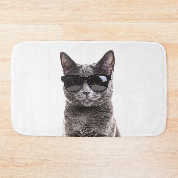 Item preview, Funny cool Chartreux Cat wearing sunglasses designed and sold by LazyOwlStore.