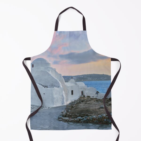 Item preview, Mykonos Historic Church Greek Sunrise Pastels designed and sold by Adam Gormley.