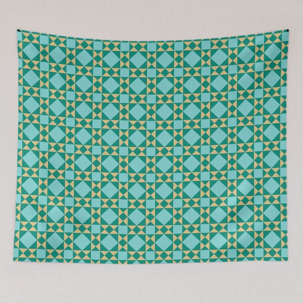 Item preview, Geometric Pattern: Southwark: Turquoise designed and sold by Red Wolf.