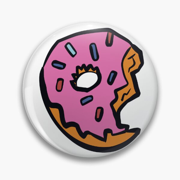 Item preview, Cartoon pink donut designed and sold by booettebabe.