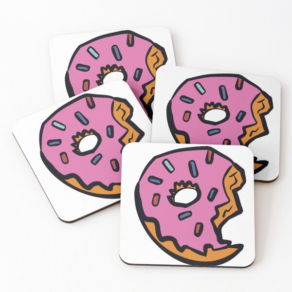 Item preview, Cartoon pink donut designed and sold by booettebabe.