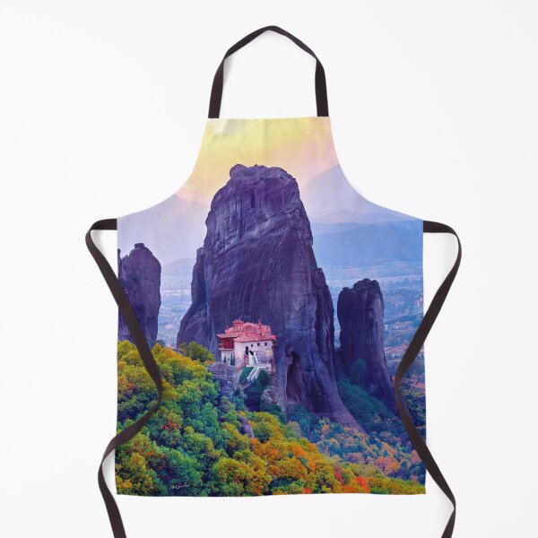 Item preview, Meteora - Epic Rock Pillars with Monasteries Sunset Rays designed and sold by Adam Gormley.