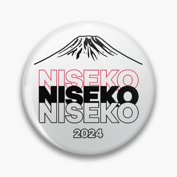 Item preview, NISEKO 2024 Snowboard decal - Black | Japan Ski Resort - Hokkaido Snowboarding | Japow Powder Snow designed and sold by PawaPotto.