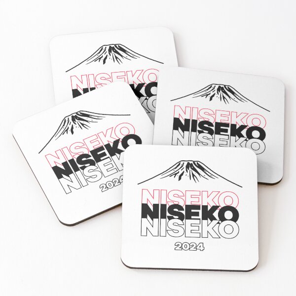 Item preview, NISEKO 2024 Snowboard decal - Black | Japan Ski Resort - Hokkaido Snowboarding | Japow Powder Snow designed and sold by PawaPotto.